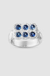 Flowers Grow Together Ring - Blue
