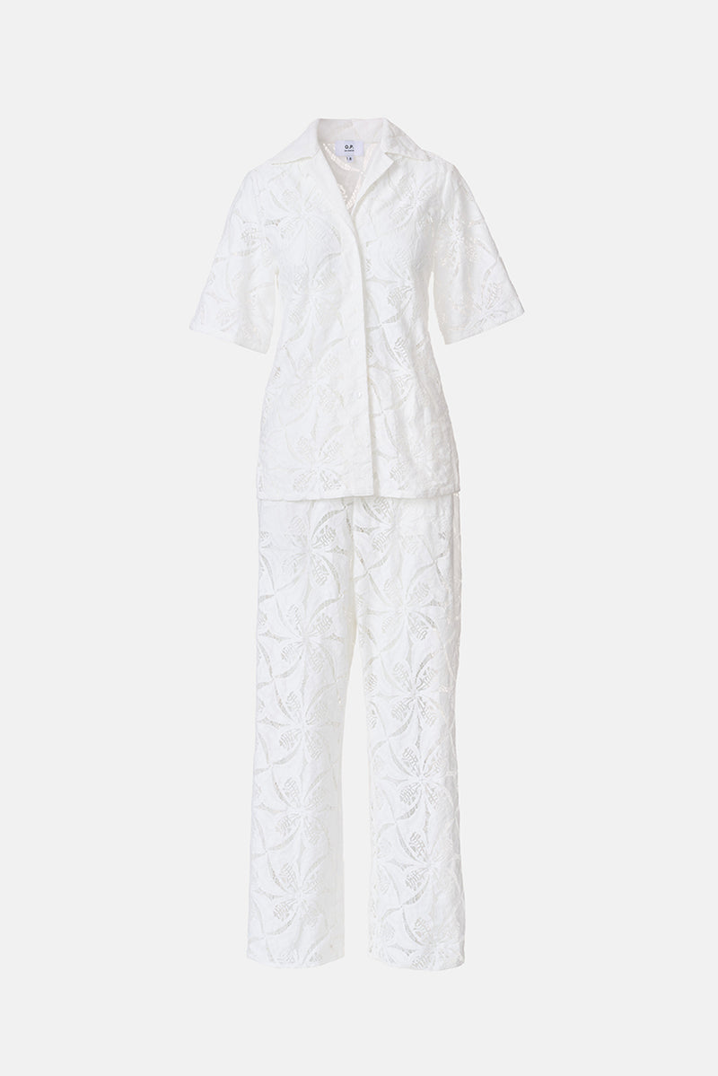 Habana Lace Shirt - White