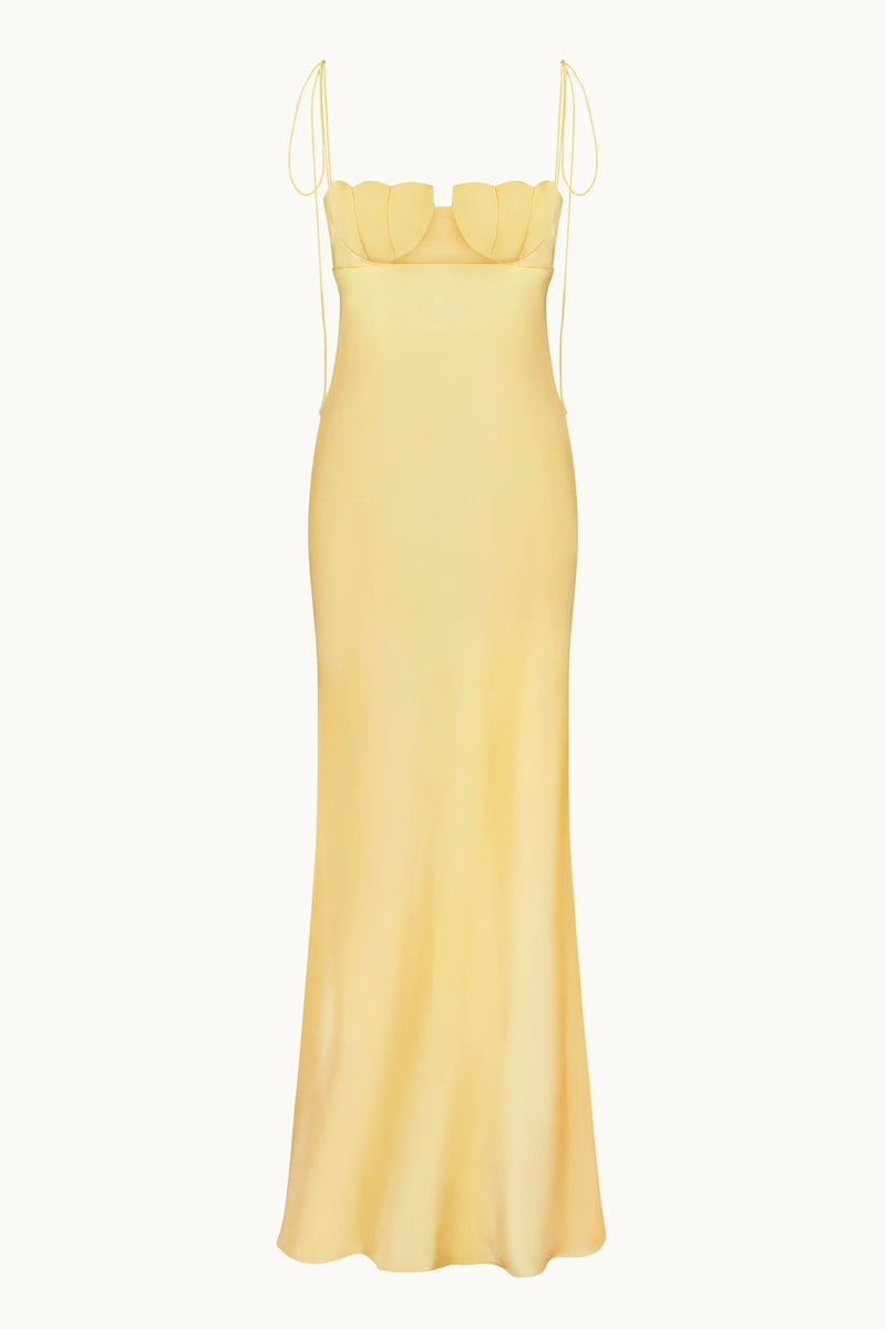 Tulip Dress - Lemon Yellow
