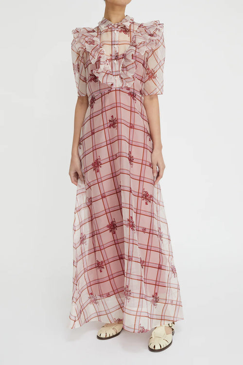 Marina Dress - Floral Check