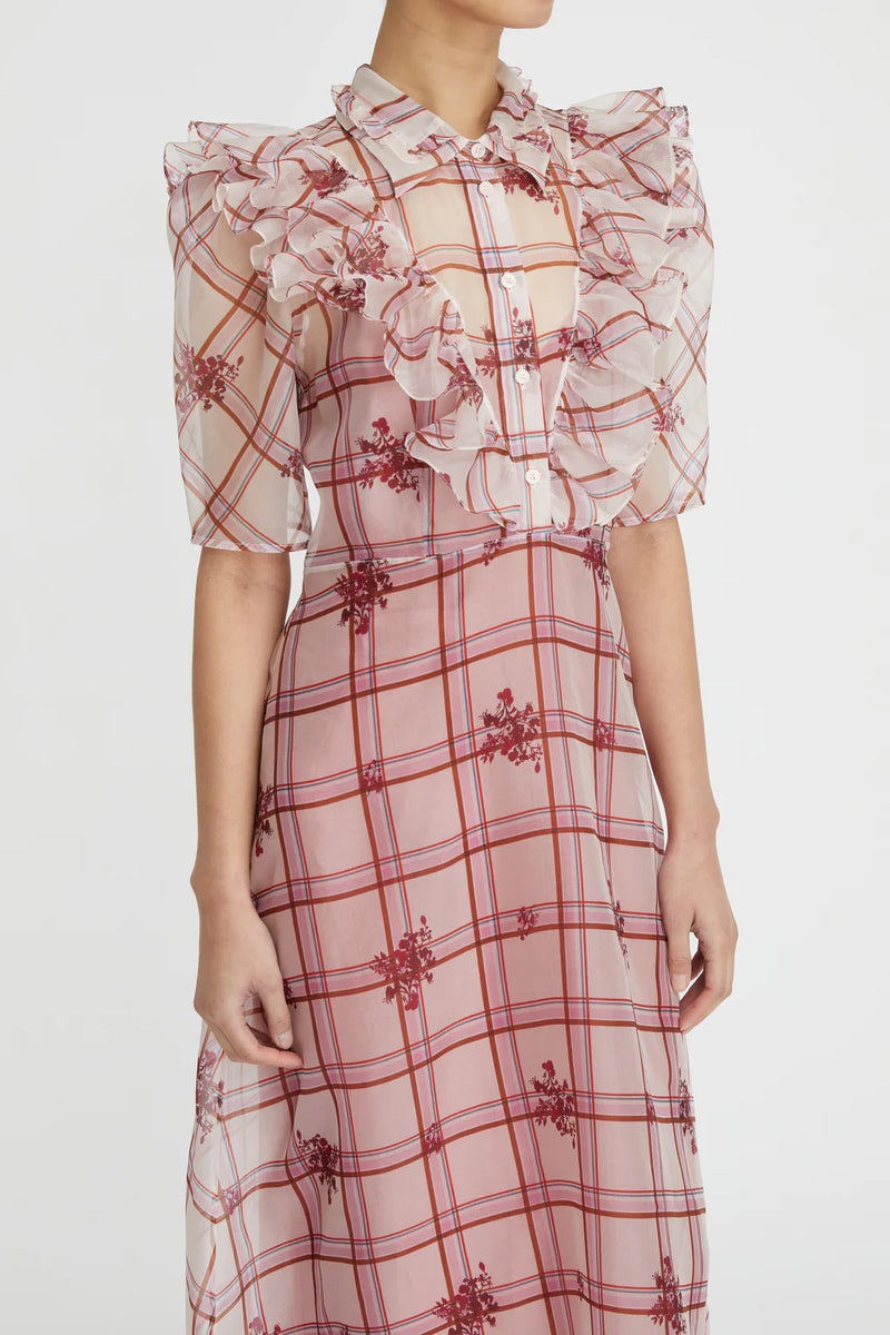 Marina Dress - Floral Check