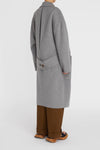 Florentine Cashmere Cocoon Coat - Grey Marle