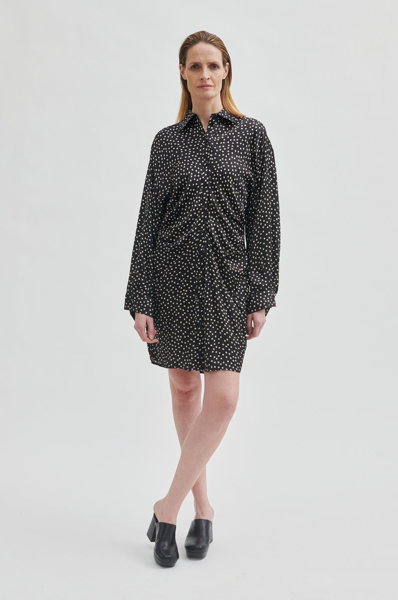 Stardust Fitted Dress - Black