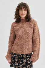 Filippi Knit O Neck - Orange Pepper