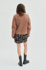 Filippi Knit O Neck - Orange Pepper