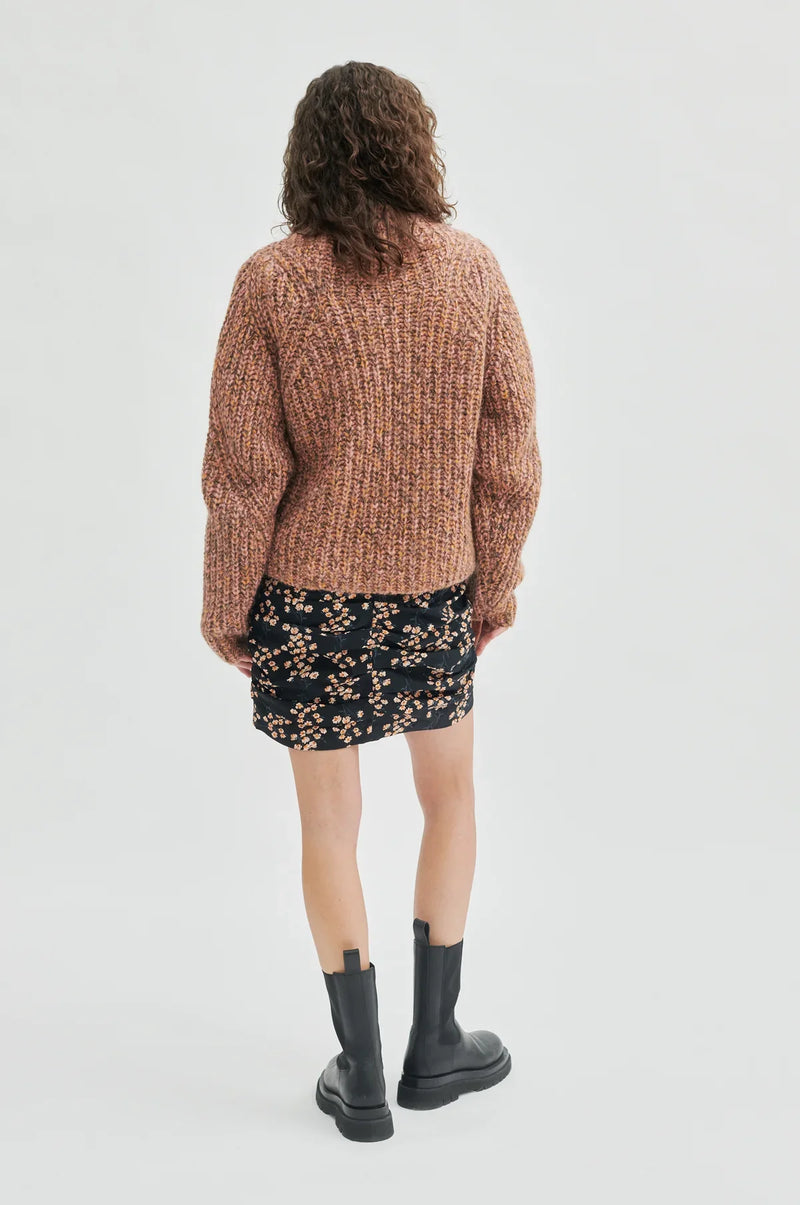 Filippi Knit O Neck - Orange Pepper