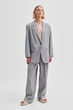 Evali Trousers - Light Grey Melange