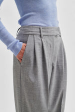 Evali Trousers - Light Grey Melange