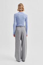 Evali Trousers - Light Grey Melange
