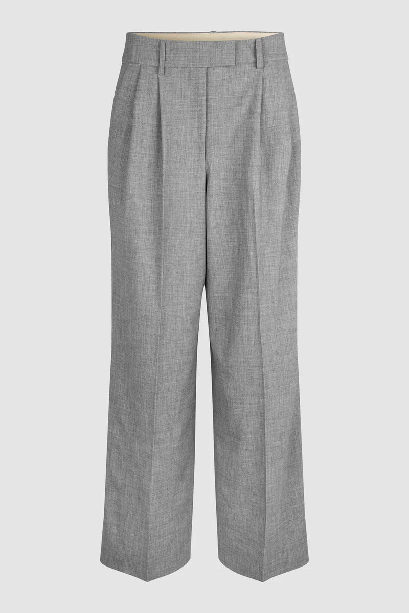Evali Trousers - Light Grey Melange