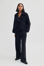 Fique Wide Trousers - Black