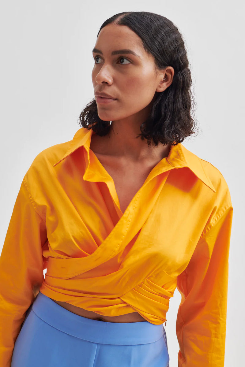 Closa Wrap Shirt - Apricot