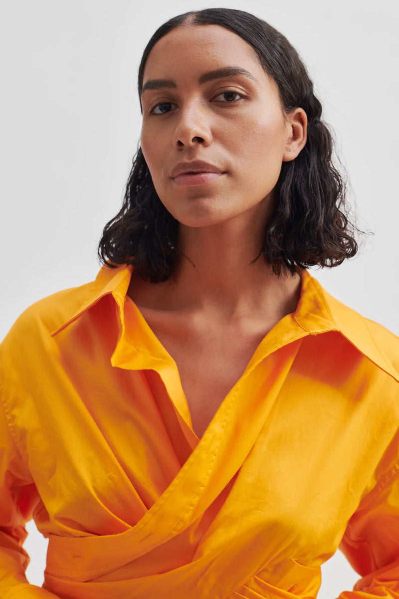 Closa Wrap Shirt - Apricot