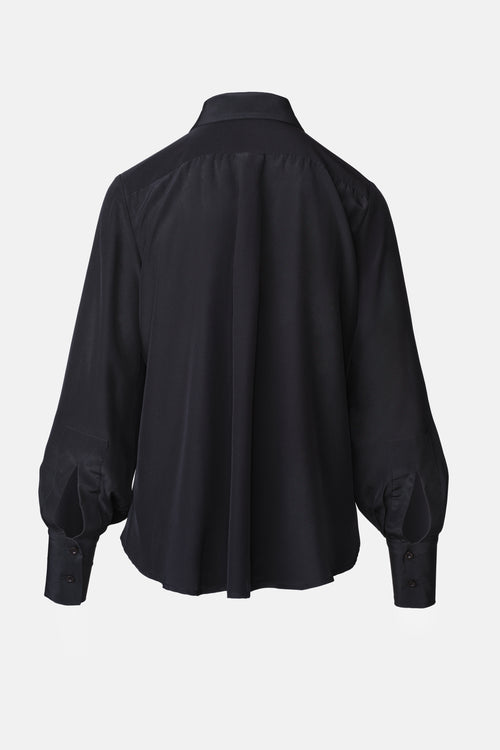 Silk Shirt -  Black