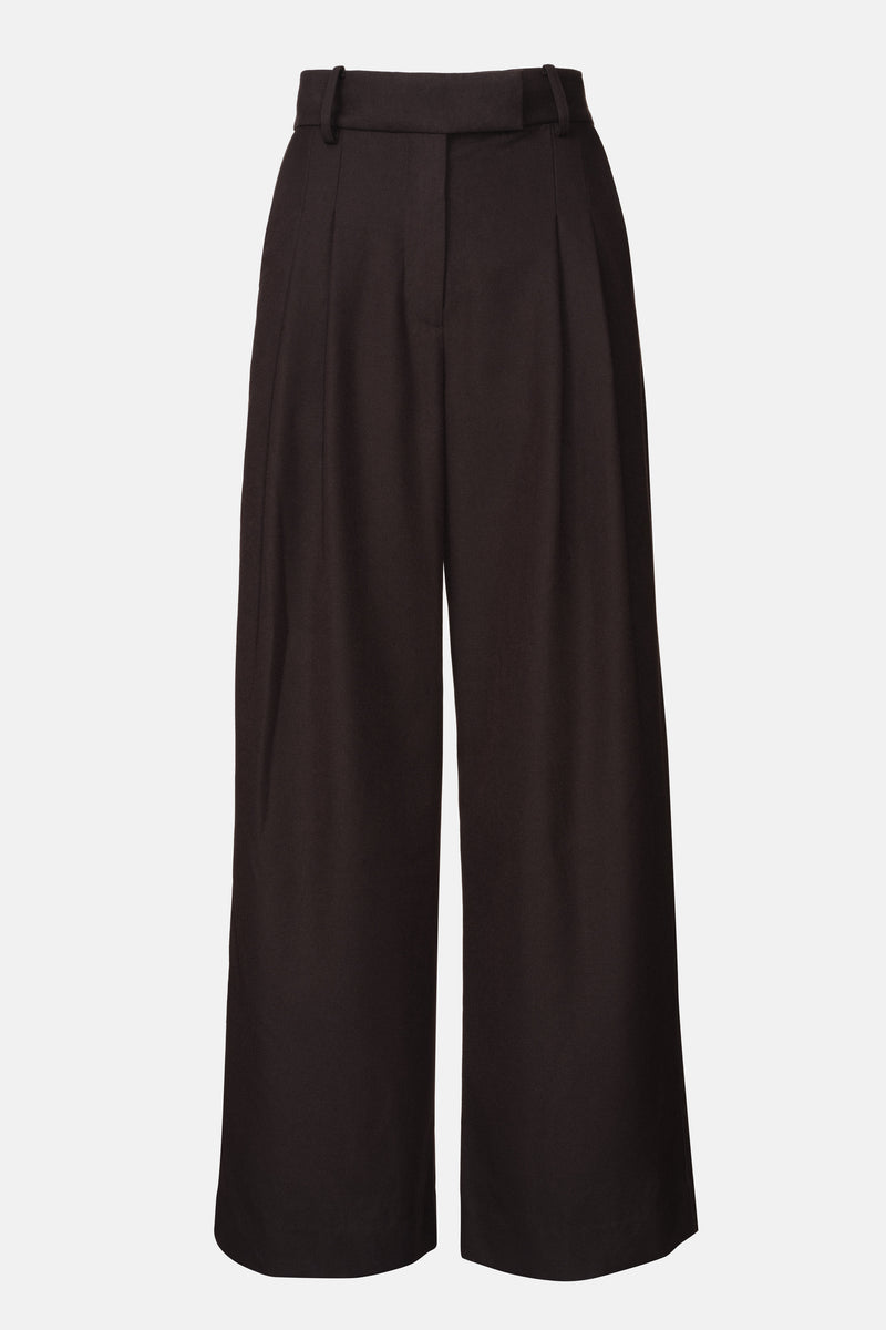 Province Pleated Pant - Black