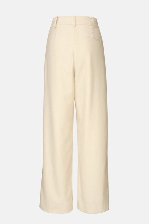 Province Pleated Pant - Creme