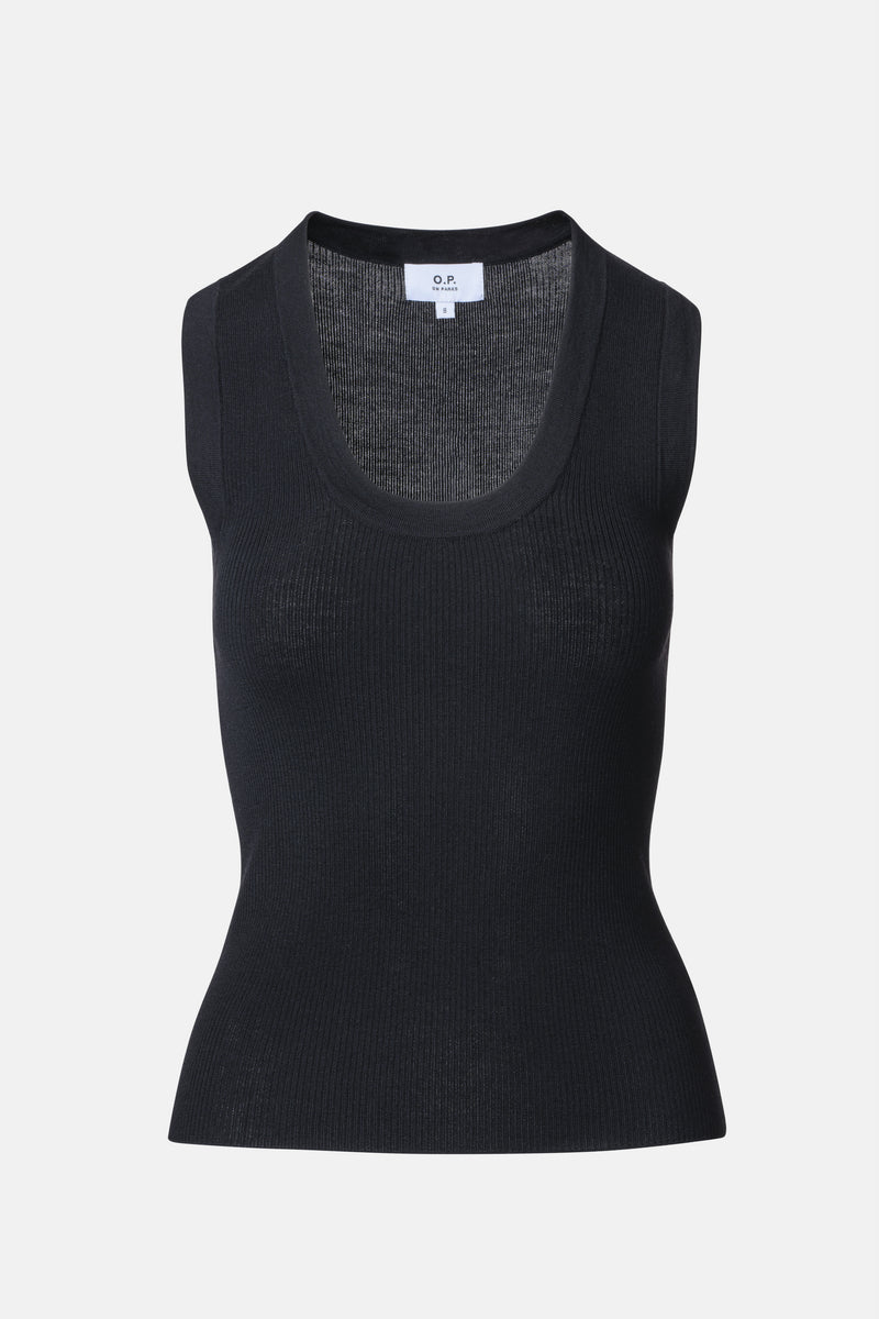 ON PARKS Bisous Merino Tank - Black
