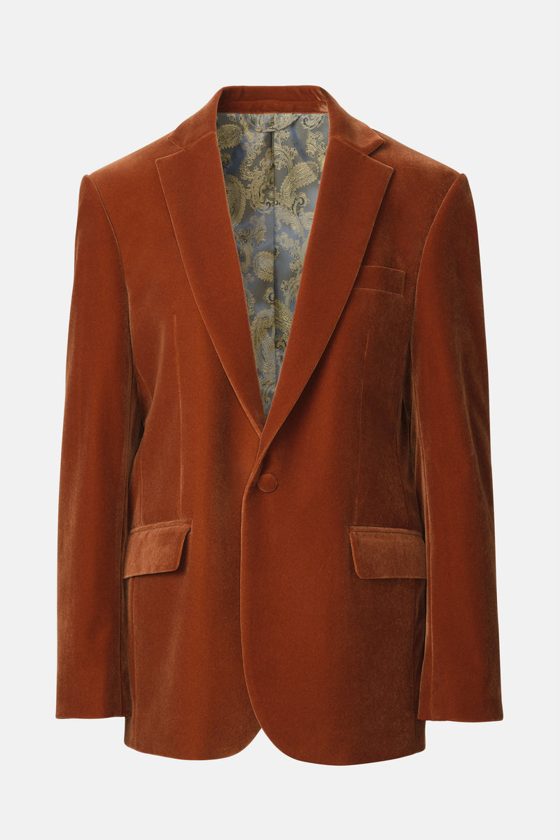 Belfort Blazer Velvet - Caramel