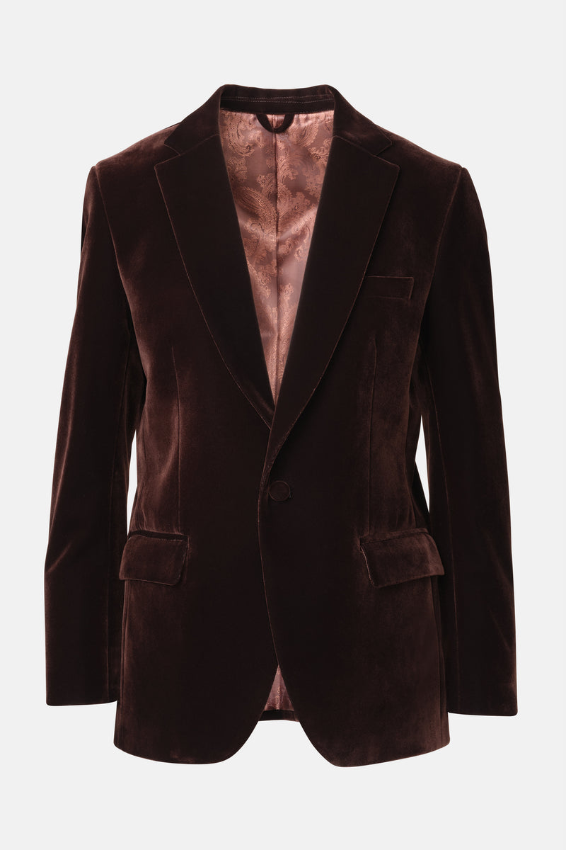 Belfort Blazer Velvet - Chocolate