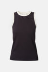 Brooklyn Tank - Navy and White