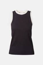 Brooklyn Tank - Navy and White