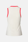 Brooklyn Tank - Red and White