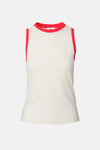 Brooklyn Tank - Red and White