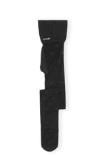 Butterfly Lace  Tights - Black