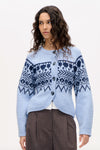 Colin Cardigan - Blue Fair Isle