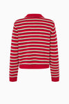 Cori Knit - Crimson Red Stripe