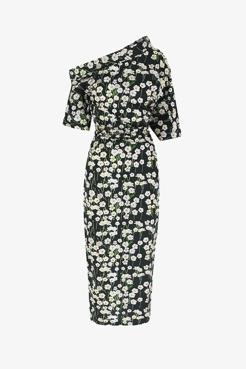 Bowery Dress - Black Buttercups