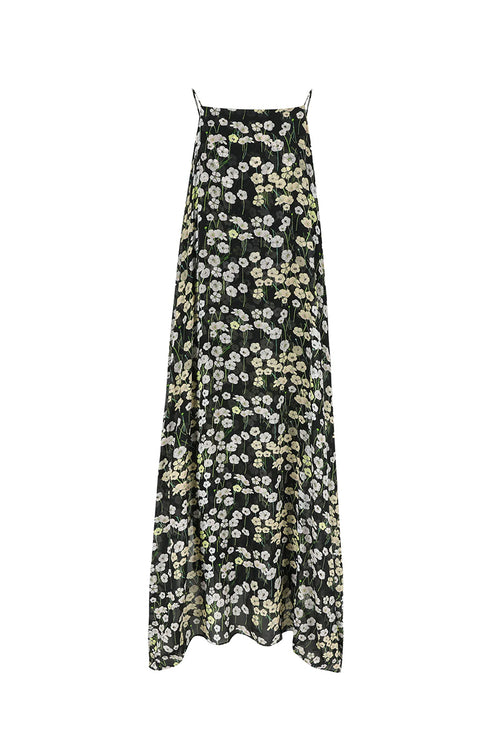Meredith Dress - Black Buttercups