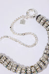 Diamond Box Chain Necklace - Silver