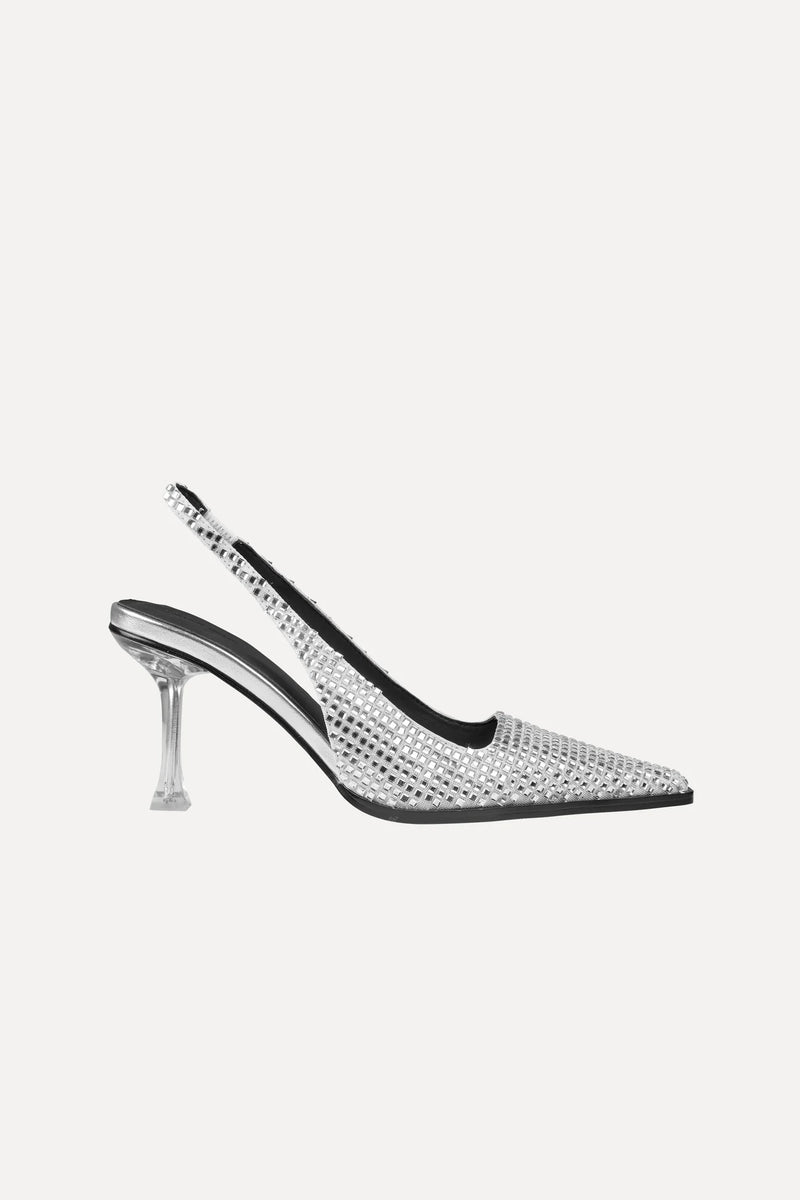 Eiffel Heel - Silver