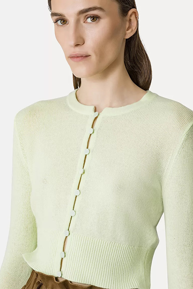 Cashmere Wool Gauze Sweater - Zest