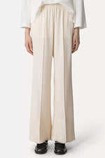 Envers Satin Flared Pants - Ivory