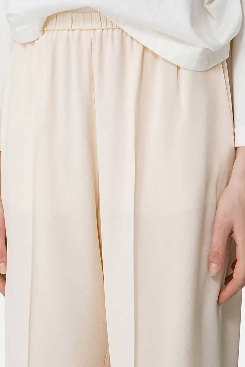 Envers Satin Flared Pants - Ivory