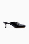 GANNI Sue Heeled Mule - Black