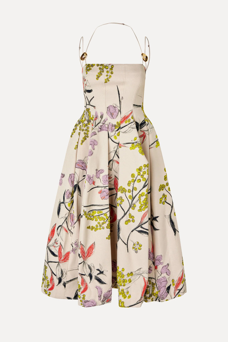 Woven Jacquard Dress - Mimosa