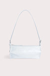 Karo Shoulder Bag - White/ Embossed Patent Leather