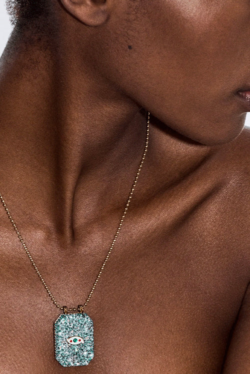 Raiz'in Scapular Glitter Silver - 34mm