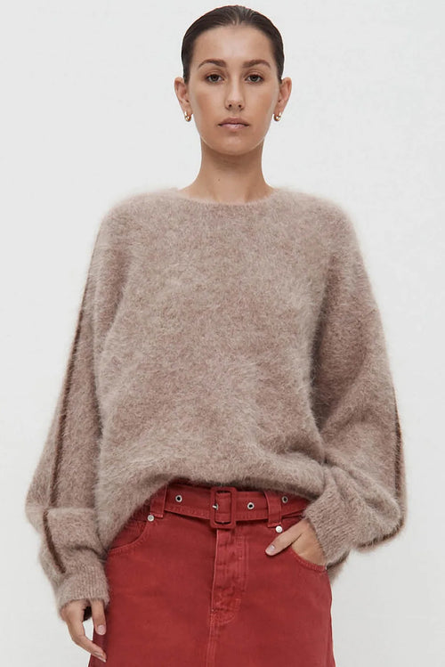 Brushed Alpaca Sweater - Alpine