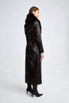 Dakota Coat - Black (Espresso Collar)