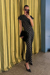Muse Dress - Black/White Polka Dot