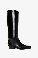 Bronco Knee High Boots - Black