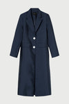 Penny Longline Coat - Navy