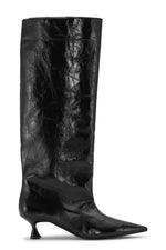 Soft Slouchy High Shaft Boot - Black