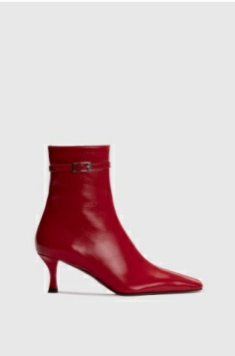 Trap Ankle Boots - Vermillion