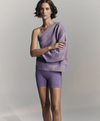 Organic Asym Sweater - Iris