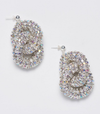 Diamond Tire Earrings - Silver